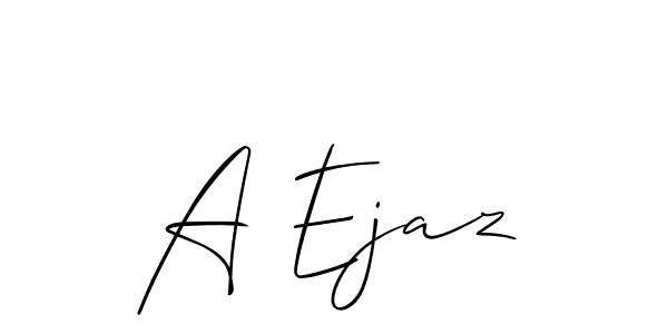 Also You can easily find your signature by using the search form. We will create A Ejaz name handwritten signature images for you free of cost using Allison_Script sign style. A Ejaz signature style 2 images and pictures png